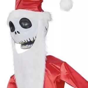 COPY - 13 ft. Jack Skellington Santa Outfit Kit Home Depot In Hand